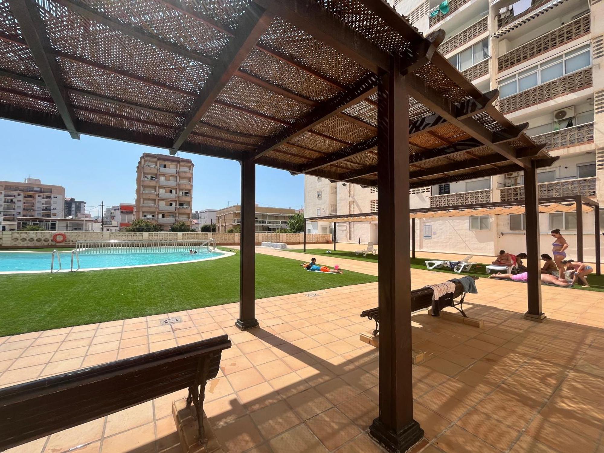 Apartamento 1ª Linea De Playa - Con Piscina Y Parking Playa de Gandia Luaran gambar