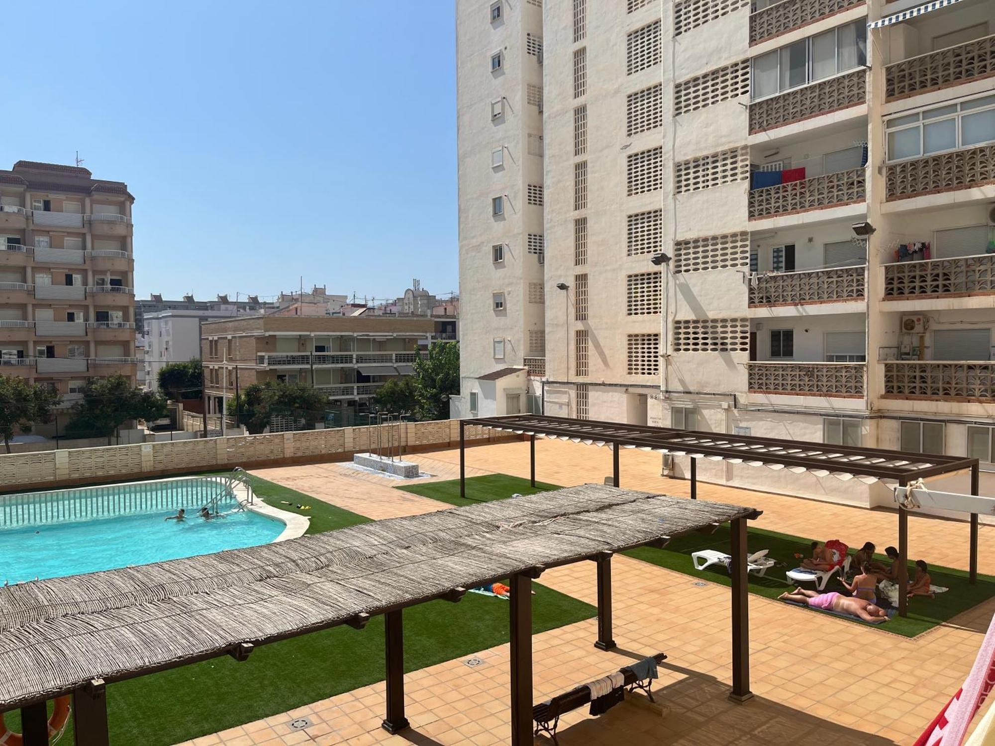 Apartamento 1ª Linea De Playa - Con Piscina Y Parking Playa de Gandia Luaran gambar