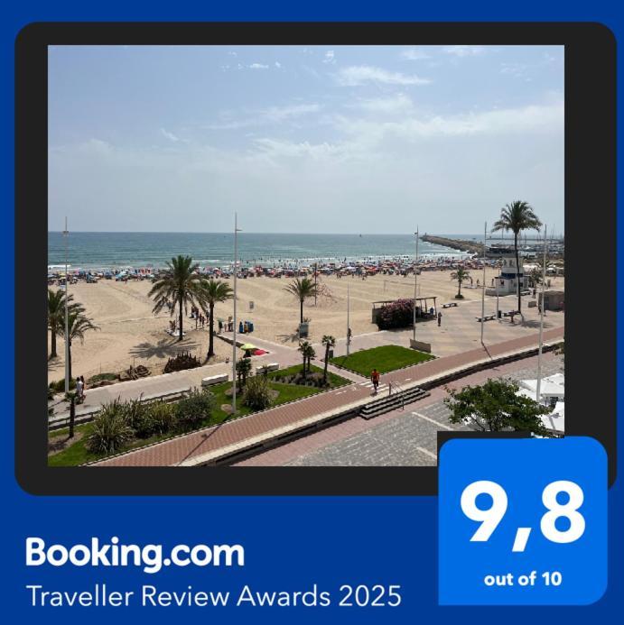 Apartamento 1ª Linea De Playa - Con Piscina Y Parking Playa de Gandia Luaran gambar